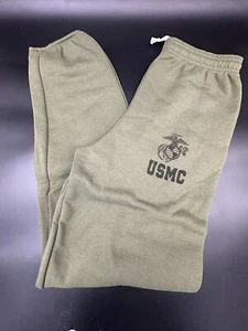 OD Green USMC Authentic Marine Issue Heavyweight Sweat Pants Joggers - Picture 1 of 1