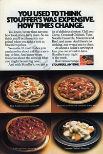 1976 Stouffer's Anytime Meals Thunfisch tolle alte DRUCKANZEIGE Wanddeko Idee! (3582) - Bild 1 von 1