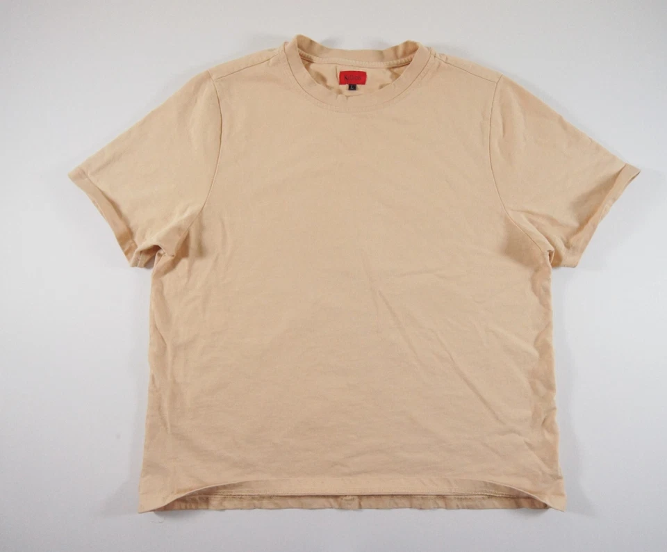 Killion Shirt Mens Large Beige Short Sleeve Crewneck Blank Tee Heavy Streetwear - Image 1 of 4
