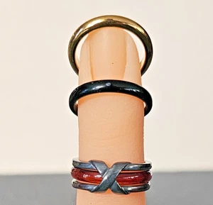 Avon Interchangeable Ring Sterling Silver - Vintage 1999 - Size 7 - 925 - Picture 1 of 3