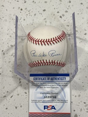 Pee Wee Reese ONL Leonard Coleman Autógrafo Béisbol Certificado de Autenticidad PSA/DNA Foto 1 de 2