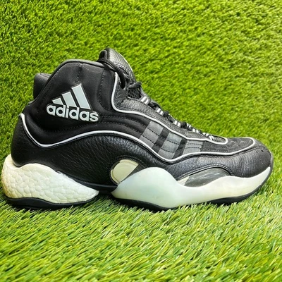 Adidas 98 X Crazy BYW Mens Size 10.5 Black Athletic Basketball Shoes Sneakers - Image 1 of 4