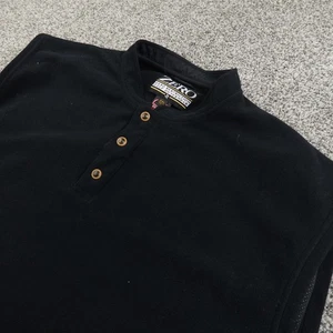 Zero Restriction Vest Mens 2XL Black Windstopper Fleece Golf Henley Pullover USA - Picture 1 of 13