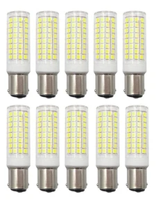 10x BA15D LED Bulb Dimmable 10W 220V Bayonet Base White/Warm White Light - Picture 1 of 11