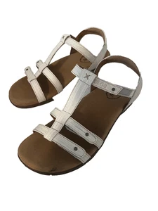 Taos Sandalen Damengröße 9 Schuhe Trophy 2 weiß Leder verstellbar gebraucht, in einwandfreiem Zustand Riemchen - Bild 1 von 7