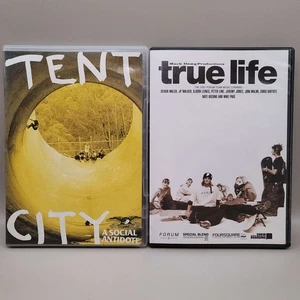 Extreme Sports DVD Lot Anti Hero Tent City True Life Skateboarding Snowboarding - Foto 1 di 10
