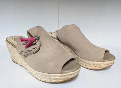 Isaac Mizrahi Live! Suede Open Toe Heels with Back Strap - Image 1 of 4