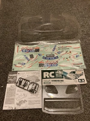 NEW TAMIYA RC VINTAGE 1/10 RAYBRIG NSX 2003 LIGHTWEIGHT BODY PARTS SET RARE TA03 - image 1 of 4