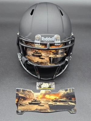 Mini visera de casco personalizada para tanques de batalla (estilo delgado flexible) **Ver descripción** Foto 1 de 4