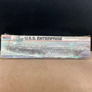 Monogram U.S. Navy U.S.S. Enterprise Plastikmodellbausatz im Maßstab 1:400 3700 - wie besehen - Bild 1 von 11