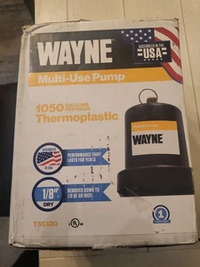 Bomba utilitaria compacta negra: 1050 GPH para drenaje de acuario y control de inundaciones - Imagen 1 de 3