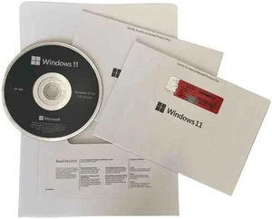 Microsoft Windows 11 Pro Key 64 bit DVD Brand New Sealed + FREE SHIPPING - Picture 1 of 3