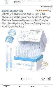 30 Fläschchen 5% Hyaluronsäure Serum Ultra-Feuchtigkeitsspendend für Gesicht - Bild 1 von 9