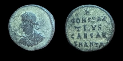 ROMAN EMPIRE. Constantius II. AD 337-361. Æ Follis, Anepigraphic, Rare - Image 1 of 3