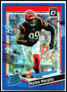 2023 Donruss Optic Blue Hyper #222 Myles Murphy Rookie Cincinnati Bengals - Picture 1 of 2