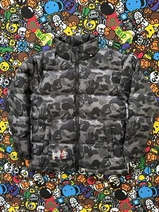 A Bathing Ape Black Camo Puffer Jacket - Picture 1 of 13
