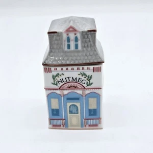 Brooks and Bentley NUTMEG Spice Village Jar 1991 Original Label on Base Lenox - Picture 1 of 10