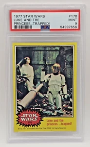 1977 Star Wars #170 The Walls are Moving! PSA MINT 9 - Picture 1 of 2