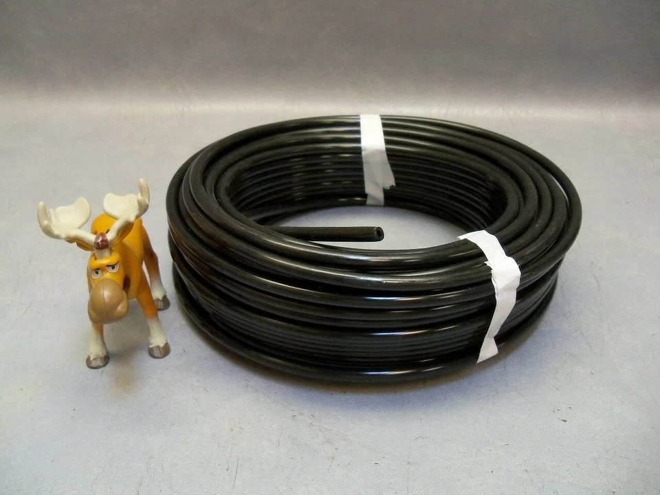 Tubing 1/4" OD Nylon Black 100 FT hose - Image 1 of 4