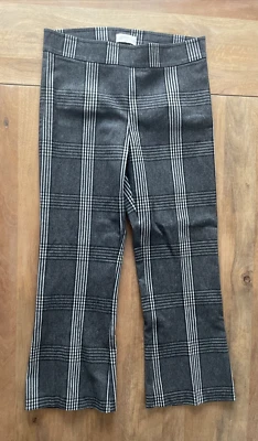 Pantalones cortos acampanados Avenue Montaigne Leo para mujer 6 grises Madrás a cuadros de lujo $300 Foto 1 de 4