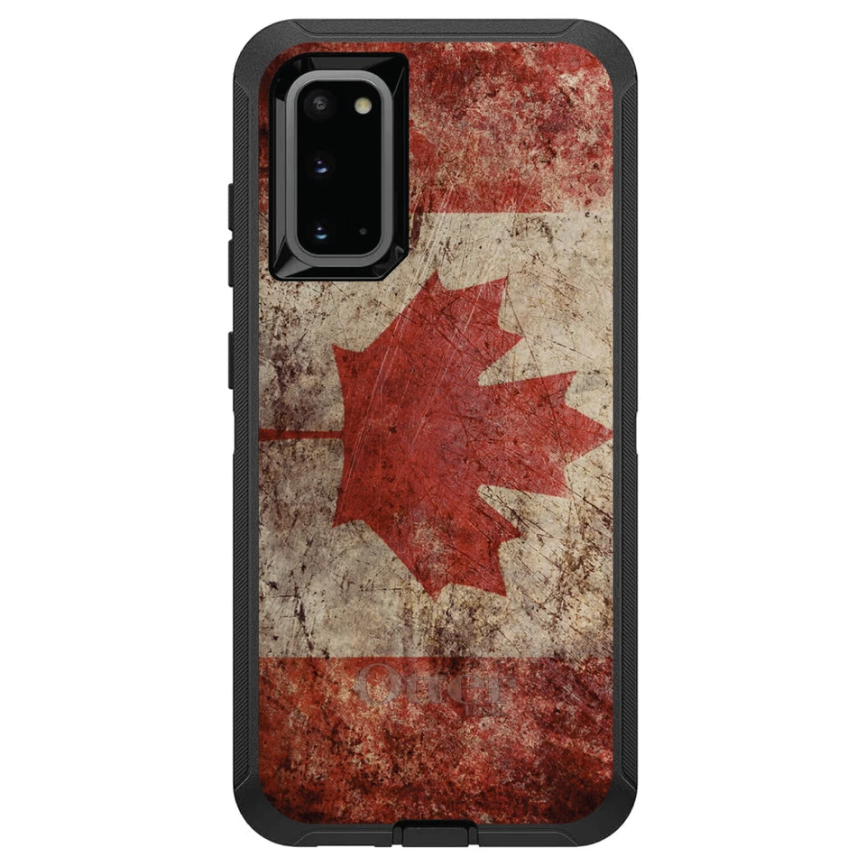 OtterBox Defender for Galaxy S (Choose Model) Canadian Flag Old Weathered - Image 1 of 1