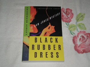 BLACK RUBBER DRESS by LAUREN HENDERSON  *Signed* -ARC-  -JA- - Picture 1 of 2