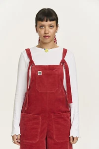 Jenny Dungaree: ORGANIC CORDUROY - Raspberry -(Im)Perfect Yaks! - Picture 1 of 7