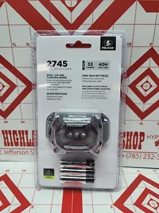 Pelican 2745 LED Headlamp Black, 3 mode-High, low, flash 33 lumens 40 hr - Picture 1 of 3