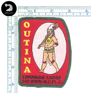 Boy Scout  OA Timuquan Lodge 340 1998 Outina Chapter Green Border Patch - Picture 1 of 1