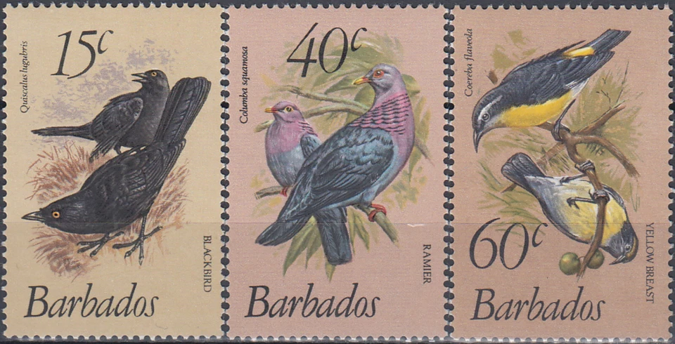 巴巴多斯 Defins Birds 1982 年全新邮票-22 欧元 — 第 1/1 张图片