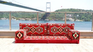 Sectional Sofas, Arabic Floor Sofa Set, 70's Sofa, Sofa Cover Slipcover Couch - Picture 1 of 6