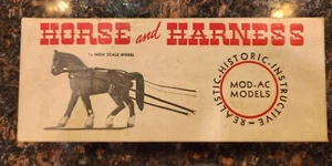 Vintage 1949 Horse & Harness Model Kit #053 by MOD-AC MODELS COMPLETE VTG 40s - Picture 1 of 5
