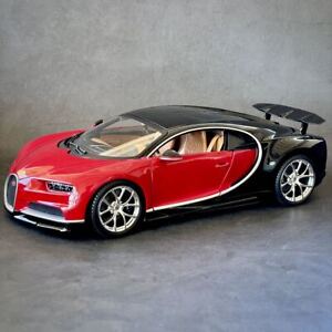 Bugatti Chiron Special Edition Diecast Boxed 1:18 Model Car Black/Red