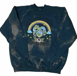 GuzFurbished maßgeschneidertes gefärbtes Logo Vintage Rundhalsausschnitt Sweatshirt Größe Large - Bild 1 von 5