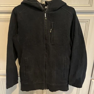 Lululemon Vintage Scuba Hoodie Black Zip Jacket Womens Medium chest 42 inches - Picture 1 of 13
