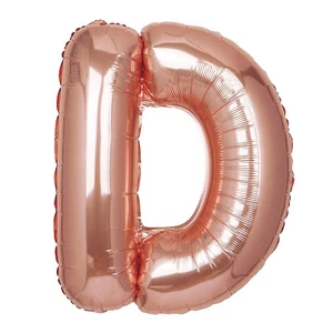 40" Rose Gold Letter D Mylar Foil Balloon Birthday Party Wedding Decorations - Picture 1 of 4