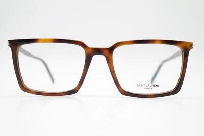Lunettes Saint Laurent SL 624 Braun Argent Carré Monture Lunettes Neuf - Photo 1/4