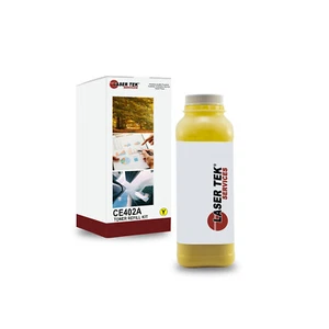 LTS 507A CE402A Yellow Toner Refill Kit Compatible for HP LJ M575f M570dw - Picture 1 of 4