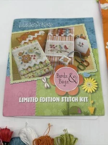 Lizzie Kate Limited Edition Birdz And Bugz Cross Stitch Kit Pattern with Sissors - Picture 1 of 9