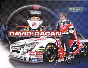 2008 David Ragan signed AAA Ford Fusion NASCAR Sprint Cup postcard