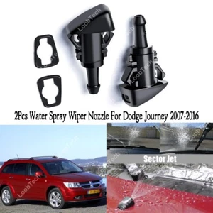 Spray Wiper Nozzle For Dodge Journey 2007-2016 2Pcs Front Windshield Washer Jet - Imagen 1 de 14