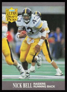 1991 Ultra Nick Bell #279  Football Rookie Los Angeles Raiders  DPK, RC