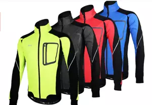Arsuxeo Men's Cycling Jacket Bike Jacket Winter Fleece Jacket Top Thermal / Warm - Picture 1 of 5