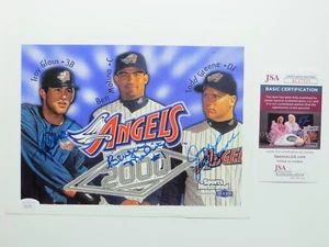 TROY GLAUS & BENGIE MOLINA & TODD GREENE SIGNED 8.5 x 11 ANGELS PHOTO JSA COA - Picture 1 of 6