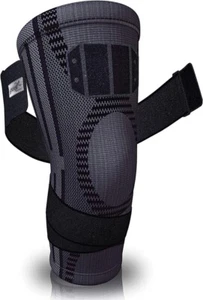 PURE SUPPORT Knee Brace Sleeve with Strap Compression Patella Stabilizer, Size L - Picture 1 of 7