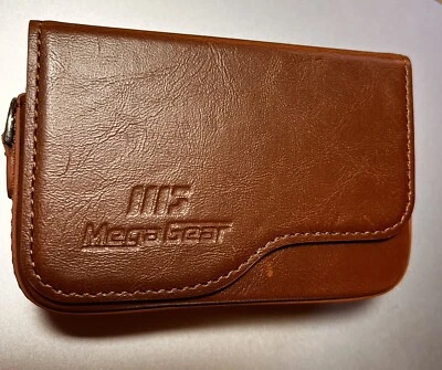 Mega Gear 相机棕色皮革保护壳 适合佳能 Powershot 和索尼 Powershot — 第 1/4 张图片