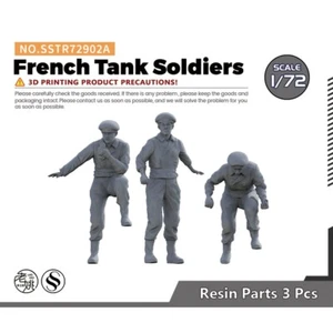SSTR72902A 1/72 Flames Of War FOW 20mm Miniatures French Tank Soldiers - Bild 1 von 5