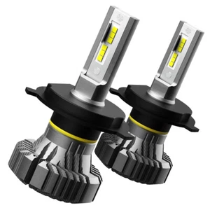 Fanless H4 9003 LED Headlight Bulbs Auto Conversion Kit High Low Beam 100W White - Picture 1 of 10