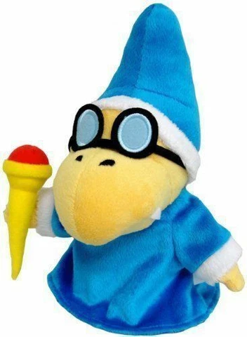 Super Mario Magikoopa Kamek 7" Plush Stuffed Animal Magic Koopa Figure Soft Toy Cover