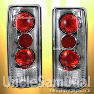 PARA FURGONETA CHEVY ASTRO GMC SAFARI 85-05 LENTE TRANSPARENTE CROMO LUCES TRASERAS AJUSTE DIRECTO Foto 1 de 2